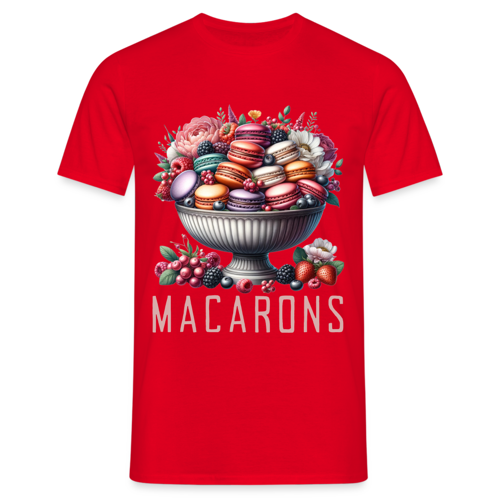 Macrons in einer Schale Herren T-Shirt - Rot