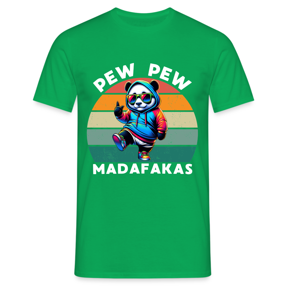 PEW PEW Madafakas Herren T-Shirt - Kelly Green