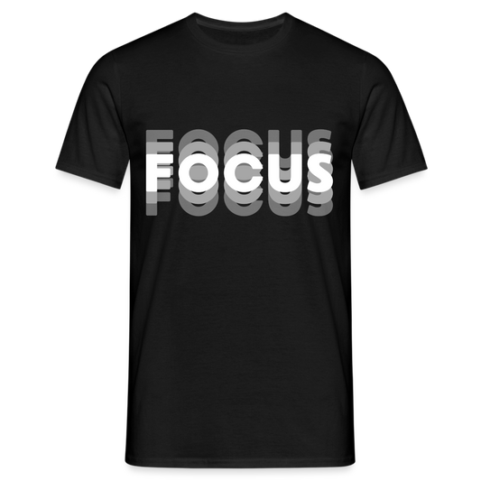 Focus Tripple Herren T-Shirt - Schwarz