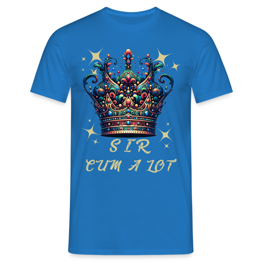 Sir Cum a lot Herren T-Shirt - Royalblau