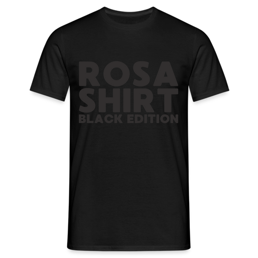 Rosa Shirt Black Edition Herren T-Shirt - Schwarz