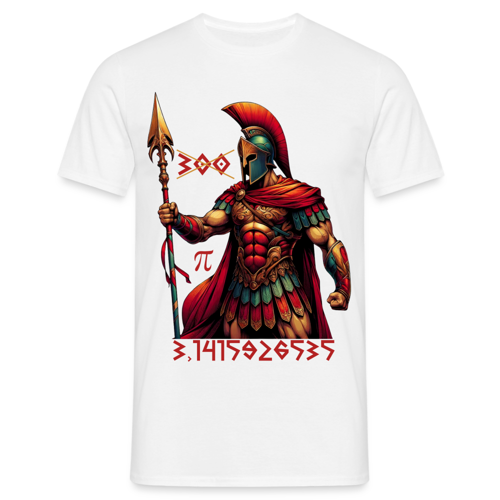 Spartaner π 3.1415926535 Herren T-Shirt - weiß