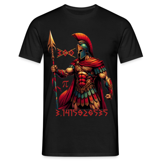 Spartaner π 3.1415926535 Herren T-Shirt - Schwarz