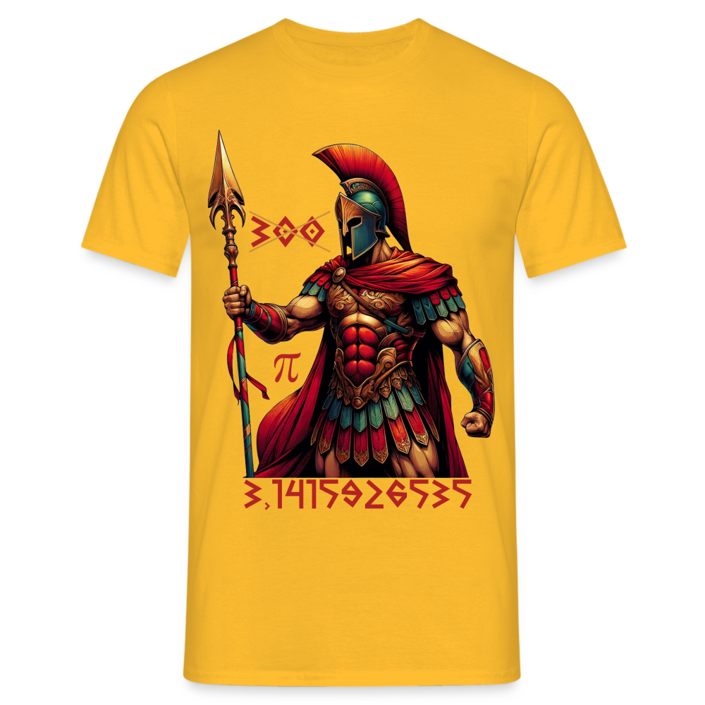 Spartaner π 3.1415926535 Herren T-Shirt - Gelb