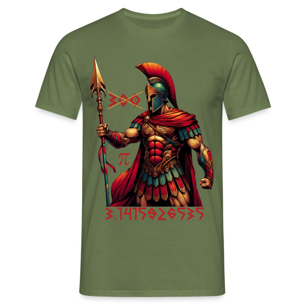 Spartaner π 3.1415926535 Herren T-Shirt - Militärgrün