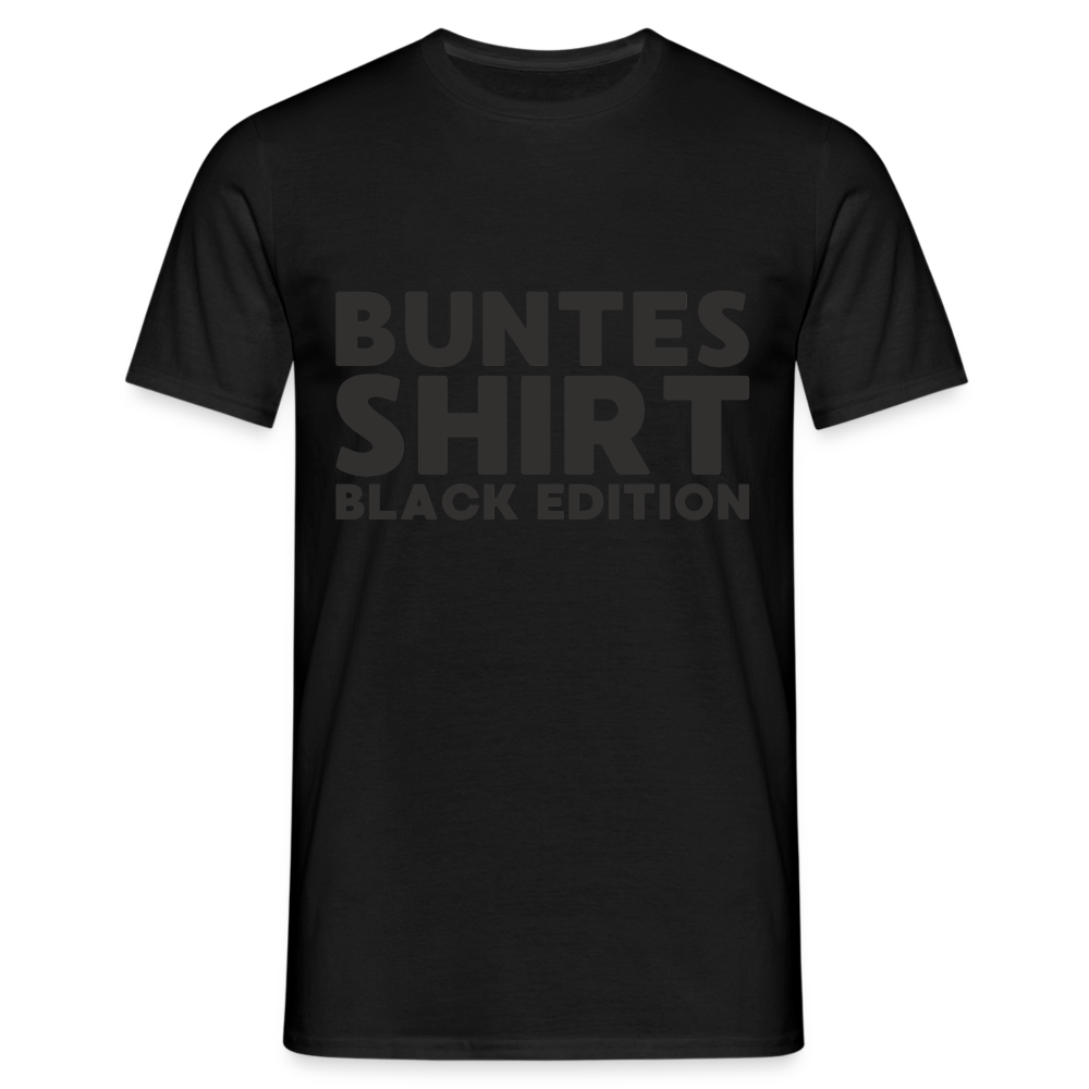 Buntes Shirt Black Edition Herren T-Shirt - Schwarz