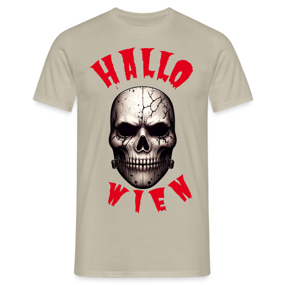 Hallo Wien in Halloween Herren T-Shirt - Sandbeige