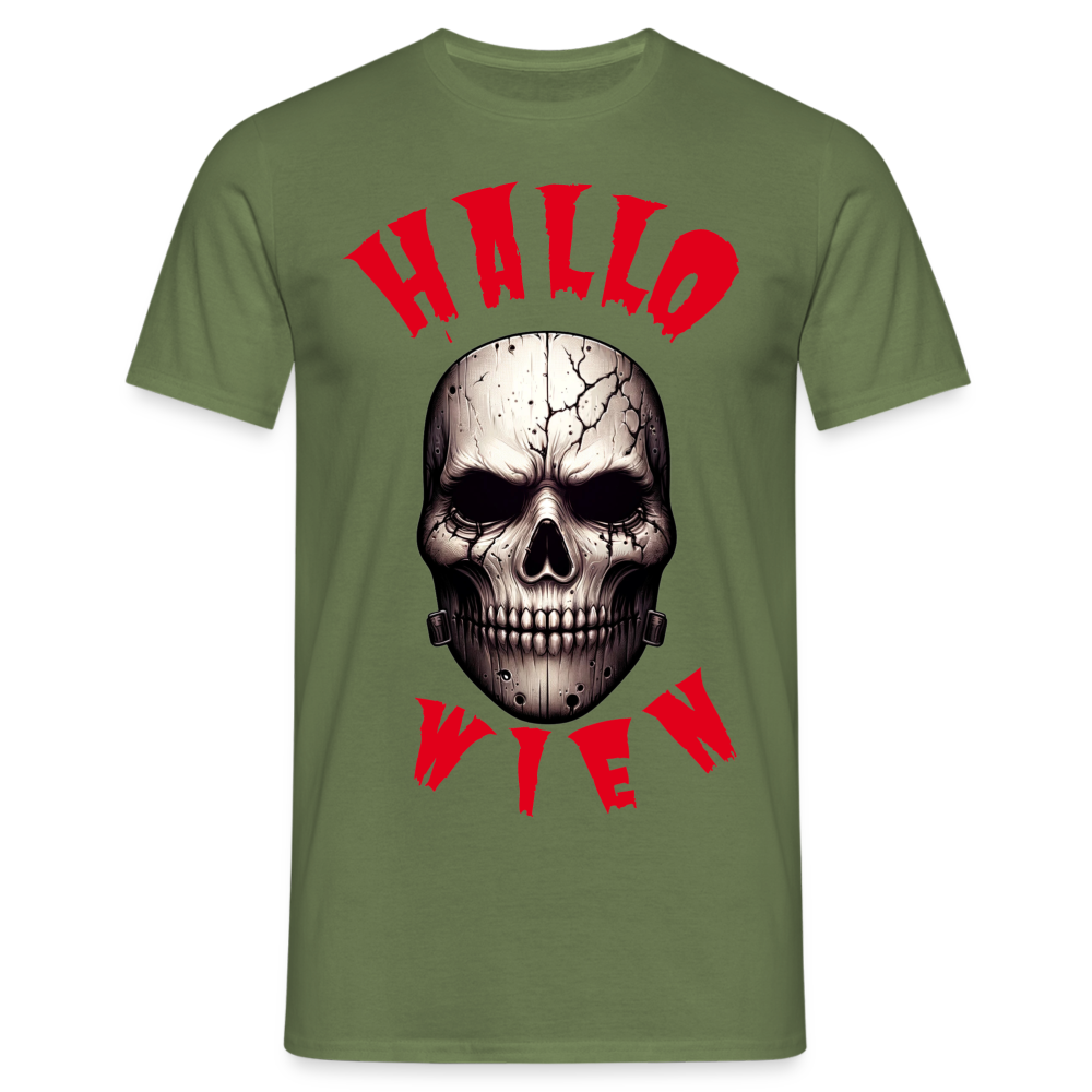 Hallo Wien in Halloween Herren T-Shirt - Militärgrün