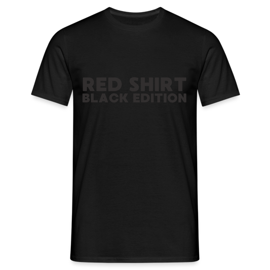 Red Shirt Black Edition Herren T-Shirt - Schwarz