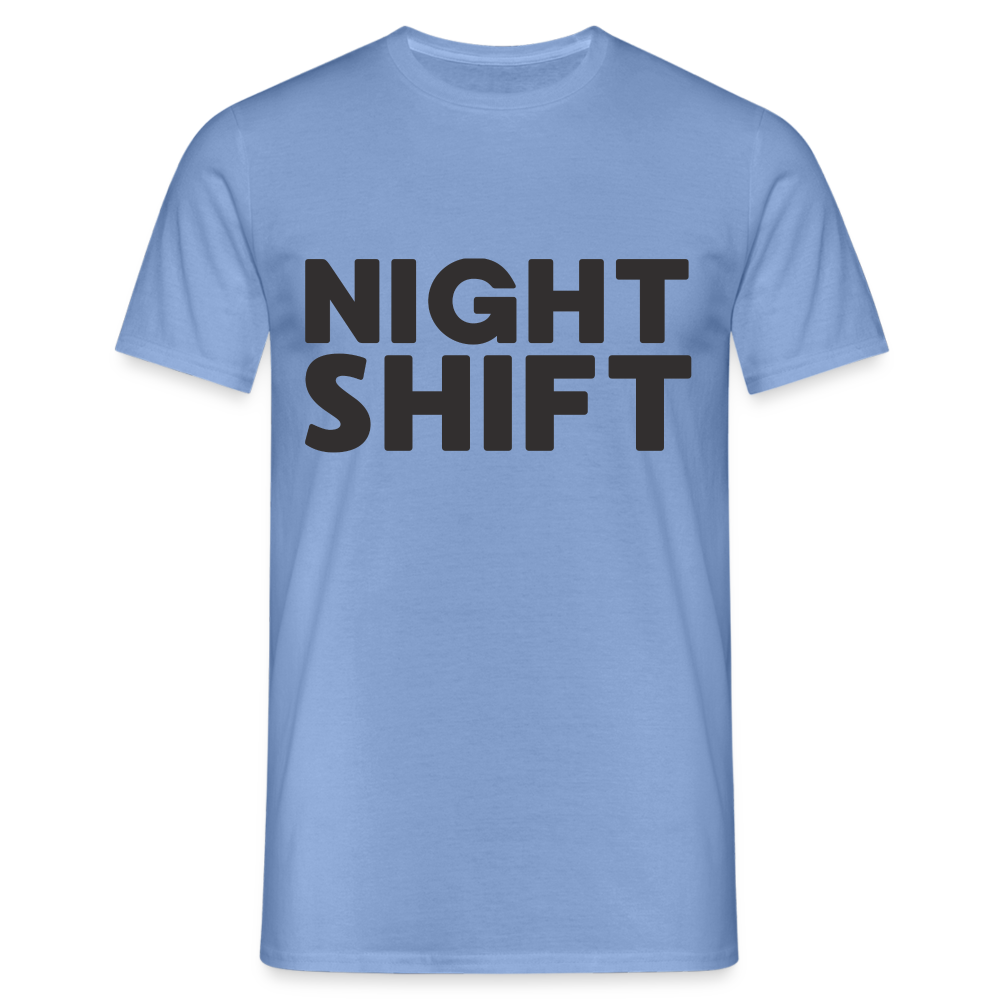 Night Shift Herren T-Shirt - carolina blue