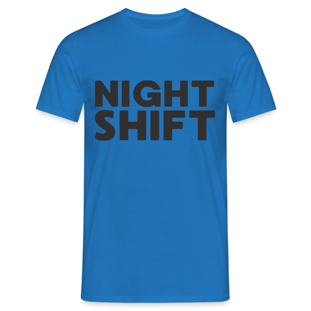 Night Shift Herren T-Shirt - Royalblau