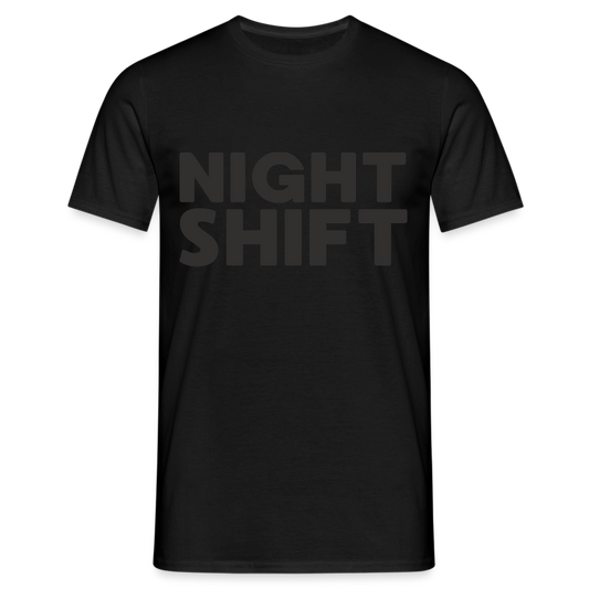 Night Shift Herren T-Shirt - Schwarz