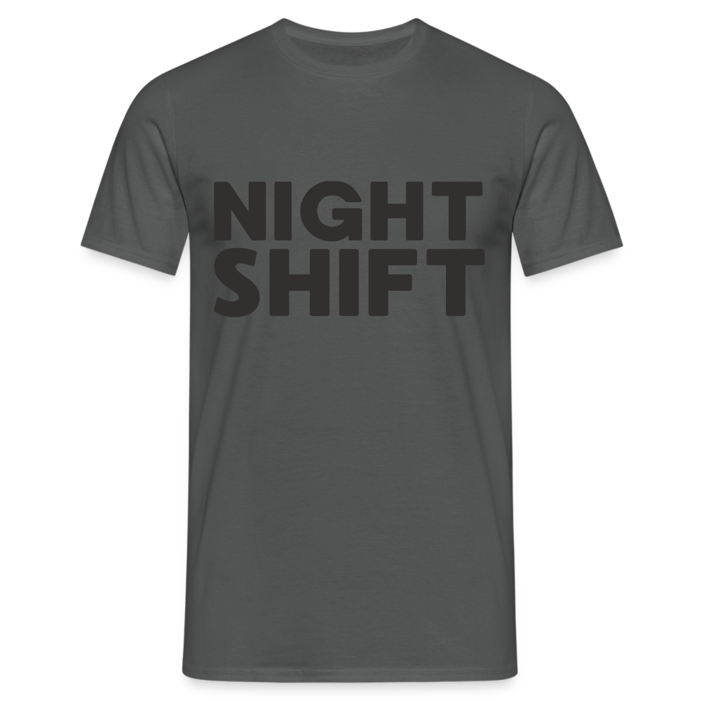 Night Shift Herren T-Shirt - Anthrazit