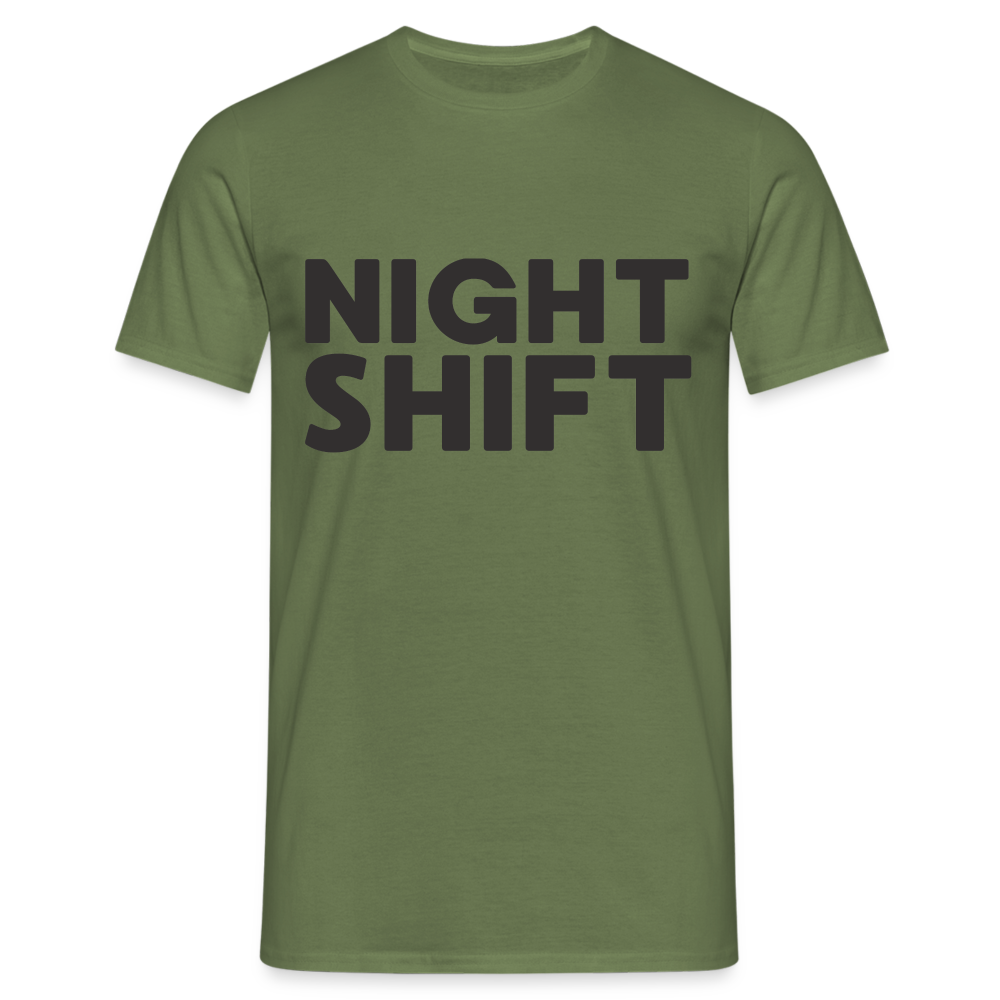 Night Shift Herren T-Shirt - Militärgrün