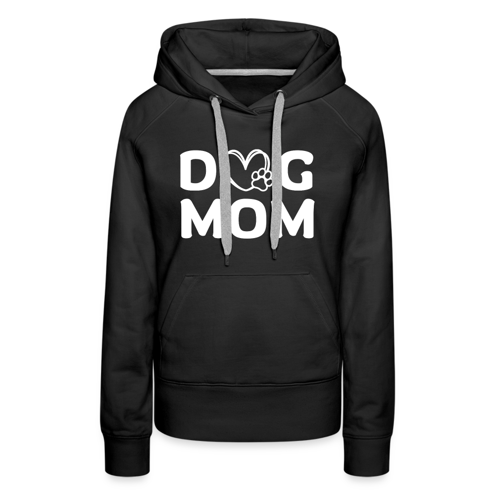 Dog Mom Damen Premium Hoodie - Schwarz