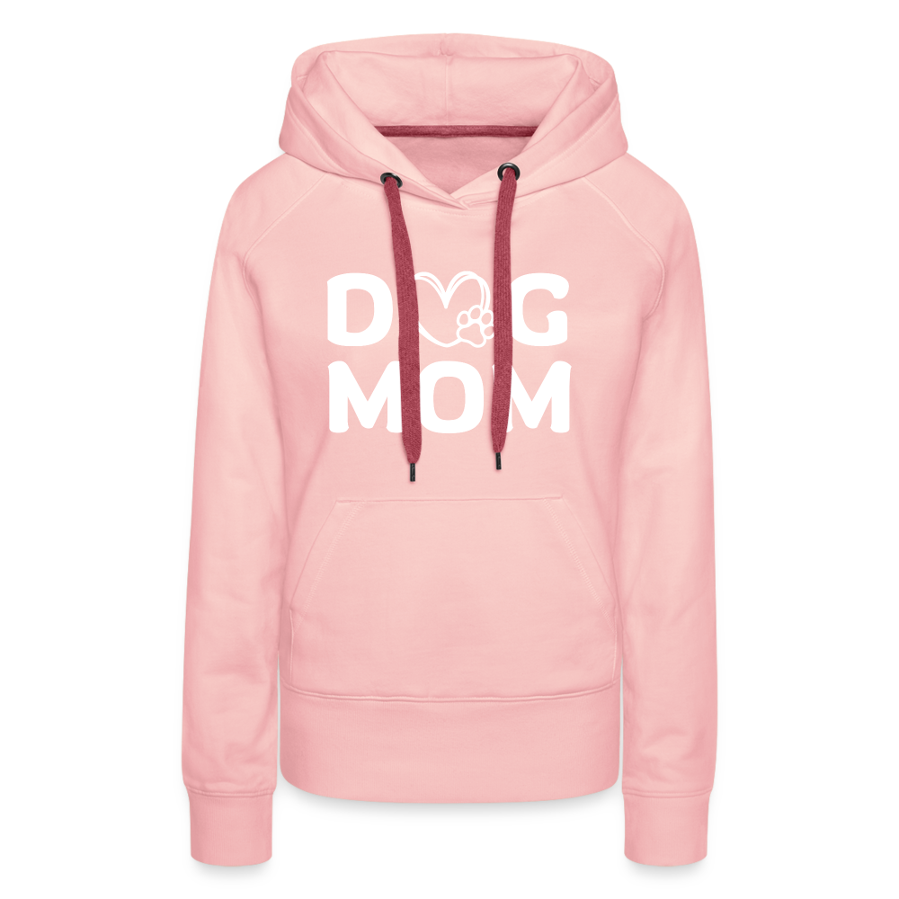 Dog Mom Damen Premium Hoodie - Kristallrosa