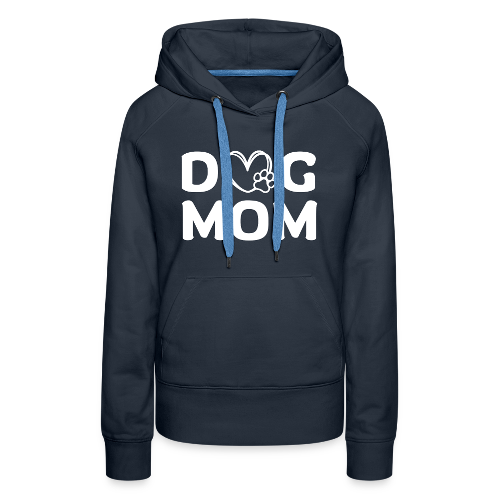 Dog Mom Damen Premium Hoodie - Navy