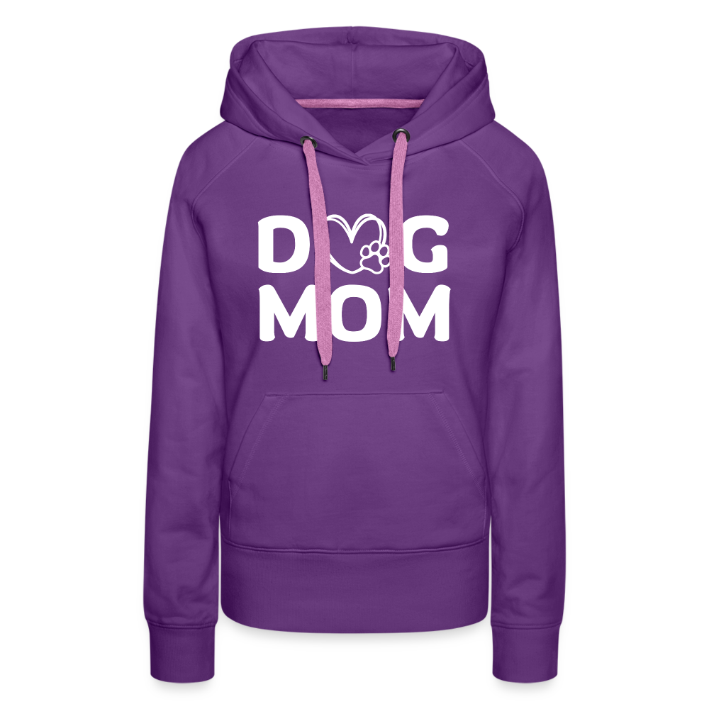 Dog Mom Damen Premium Hoodie - Purple