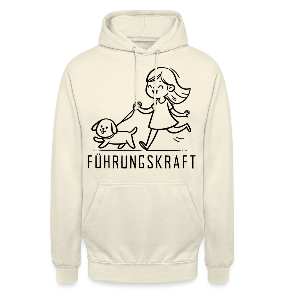 Führungskraft Mädchen Hund Gassi Unisex Hoodie - Vanille-Milchshake