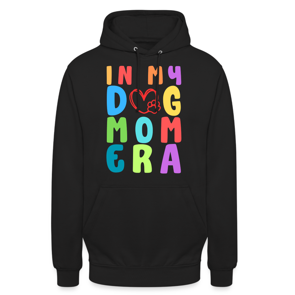 In my Dog Mom Era Unisex Hoodie - Schwarz