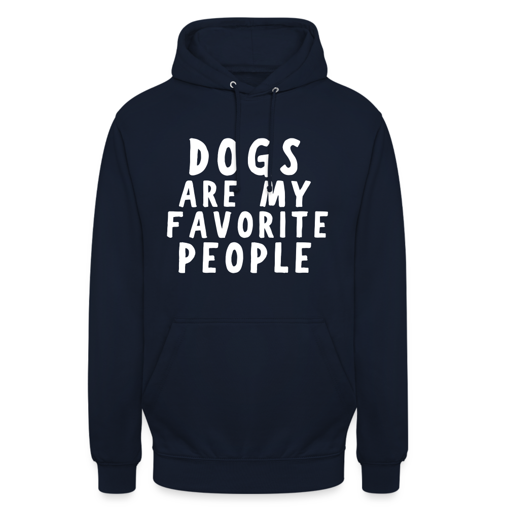 Dogs are my favorite People Unisex Hoodie - Navy