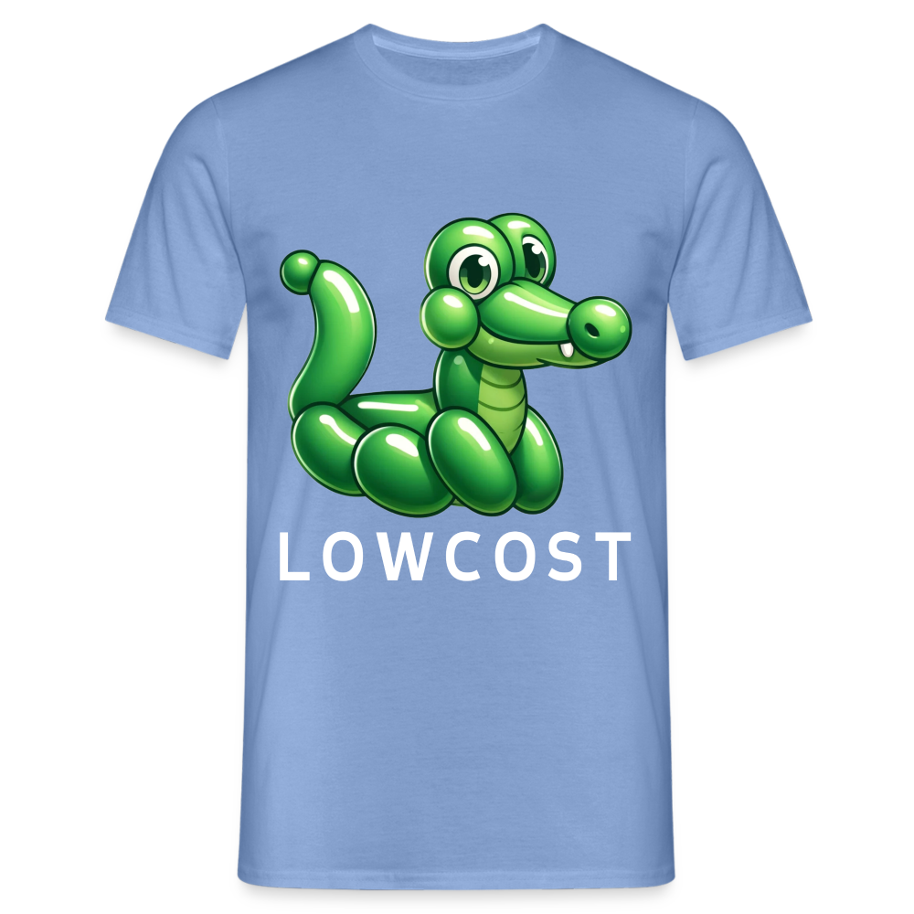 Lowcost Krokodil Herren T-Shirt - carolina blue