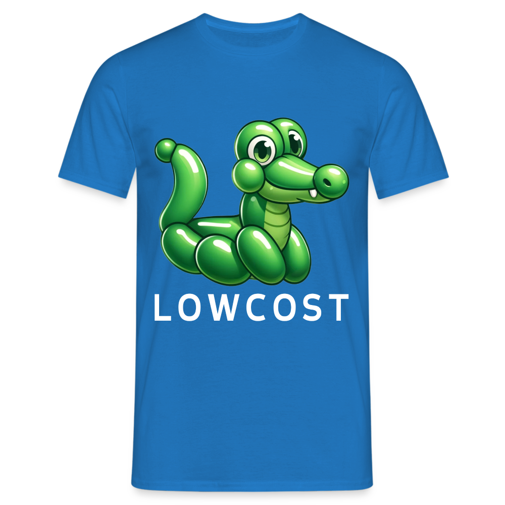 Lowcost Krokodil Herren T-Shirt - Royalblau
