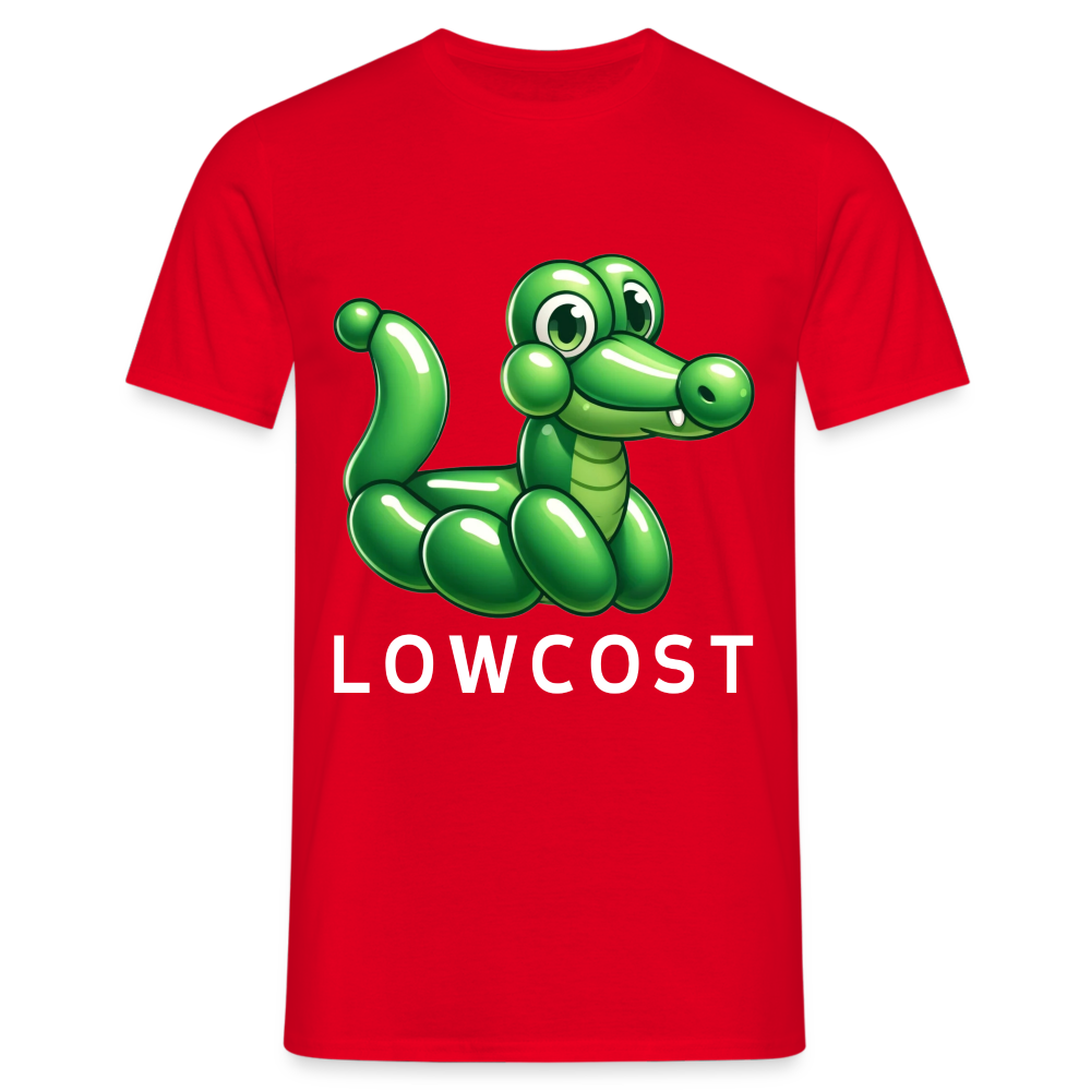 Lowcost Krokodil Herren T-Shirt - Rot