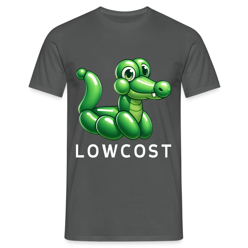 Lowcost Krokodil Herren T-Shirt - Anthrazit