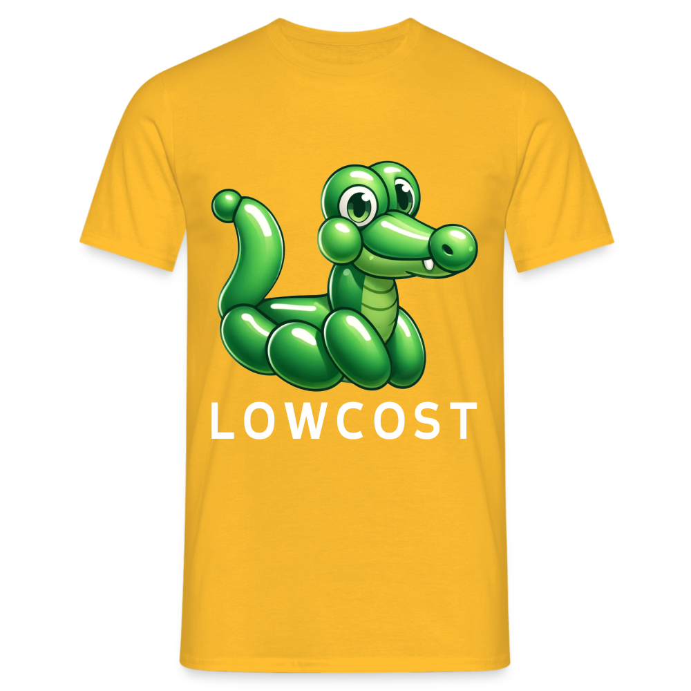 Lowcost Krokodil Herren T-Shirt - Gelb