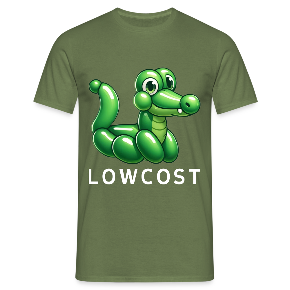 Lowcost Krokodil Herren T-Shirt - Militärgrün