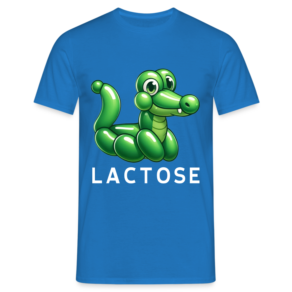Lactose Krokodil Herren T-Shirt - Royalblau
