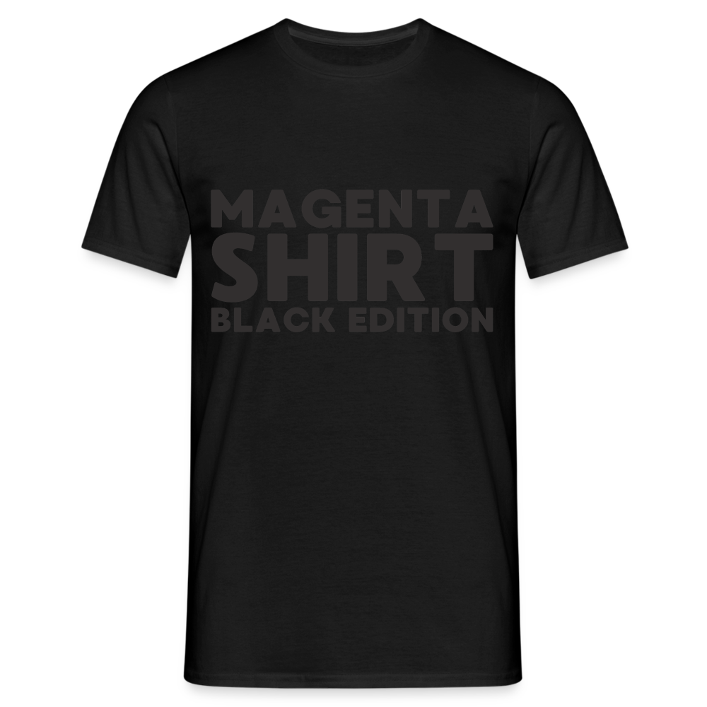 Magenta Shirt Black Edition Herren T-Shirt - Schwarz