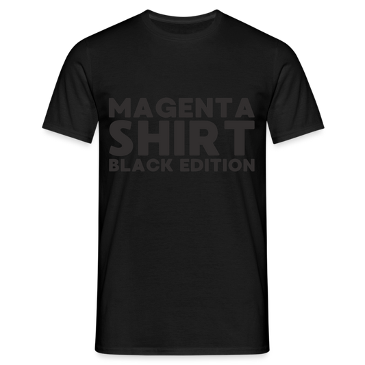Magenta Shirt Black Edition Herren T-Shirt - Schwarz