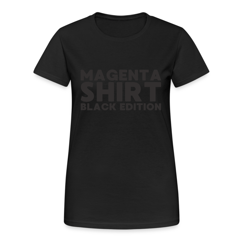 Magenta Shirt Black Edition Damen T-Shirt - Schwarz
