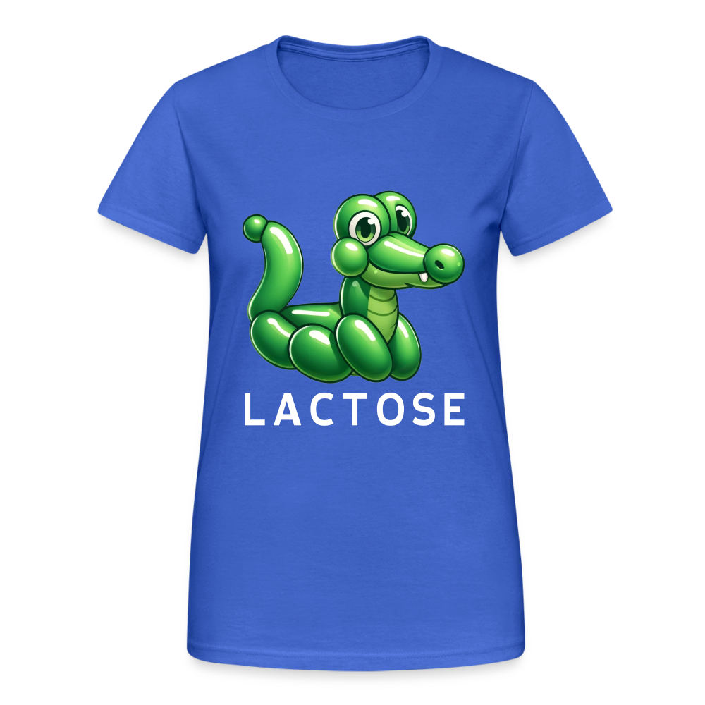 Lactose Krokodil Damen T-Shirt - Königsblau