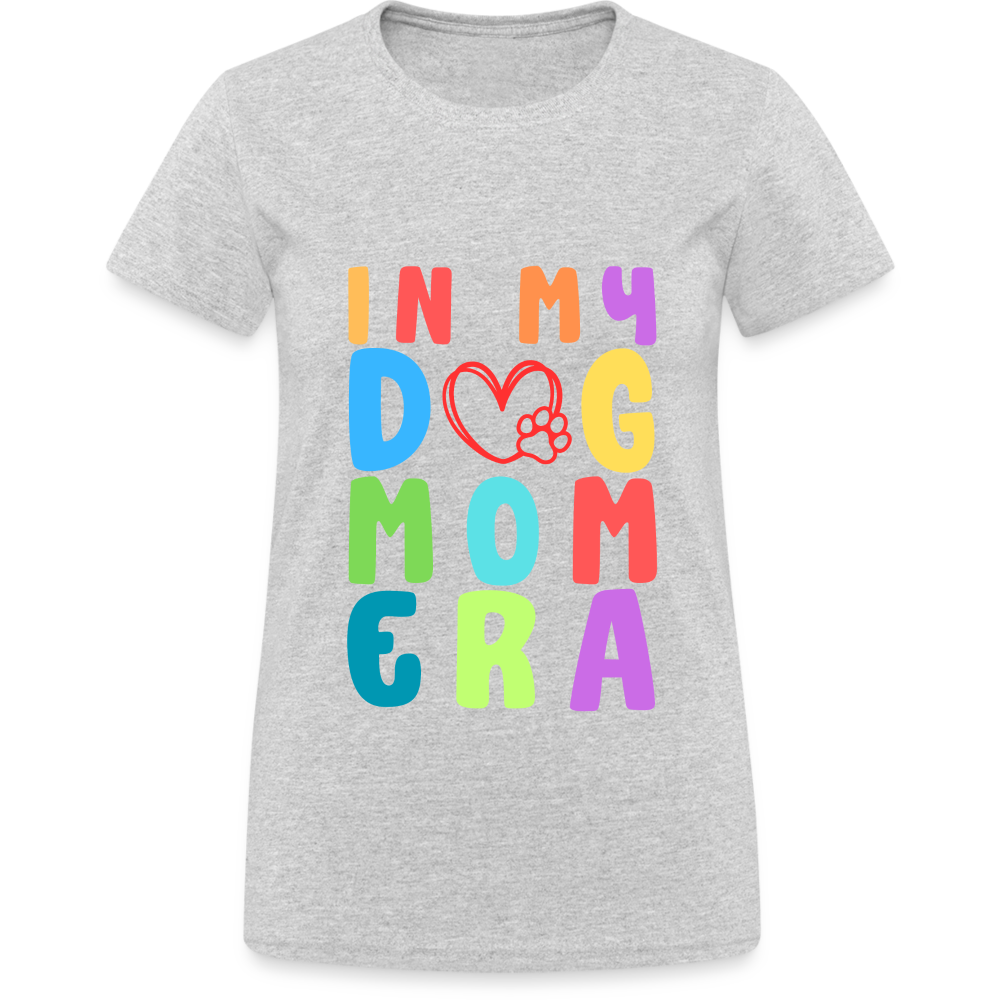 In my Dog Mom Era Damen T-Shirt - Grau meliert