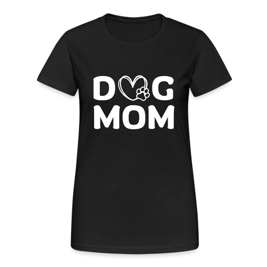 Dog Mom Damen T-Shirt - Schwarz