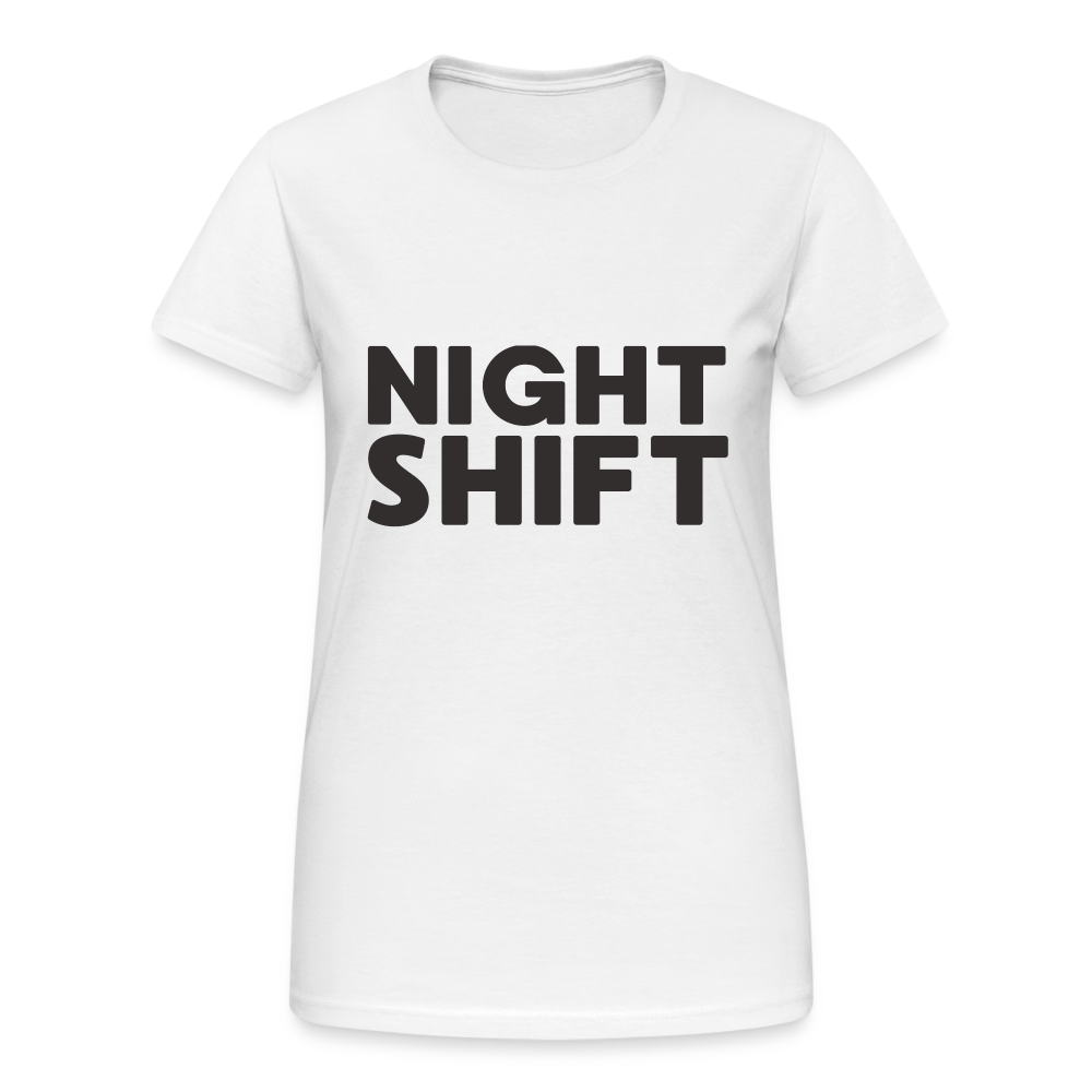 Night Shift Damen T-Shirt - weiß