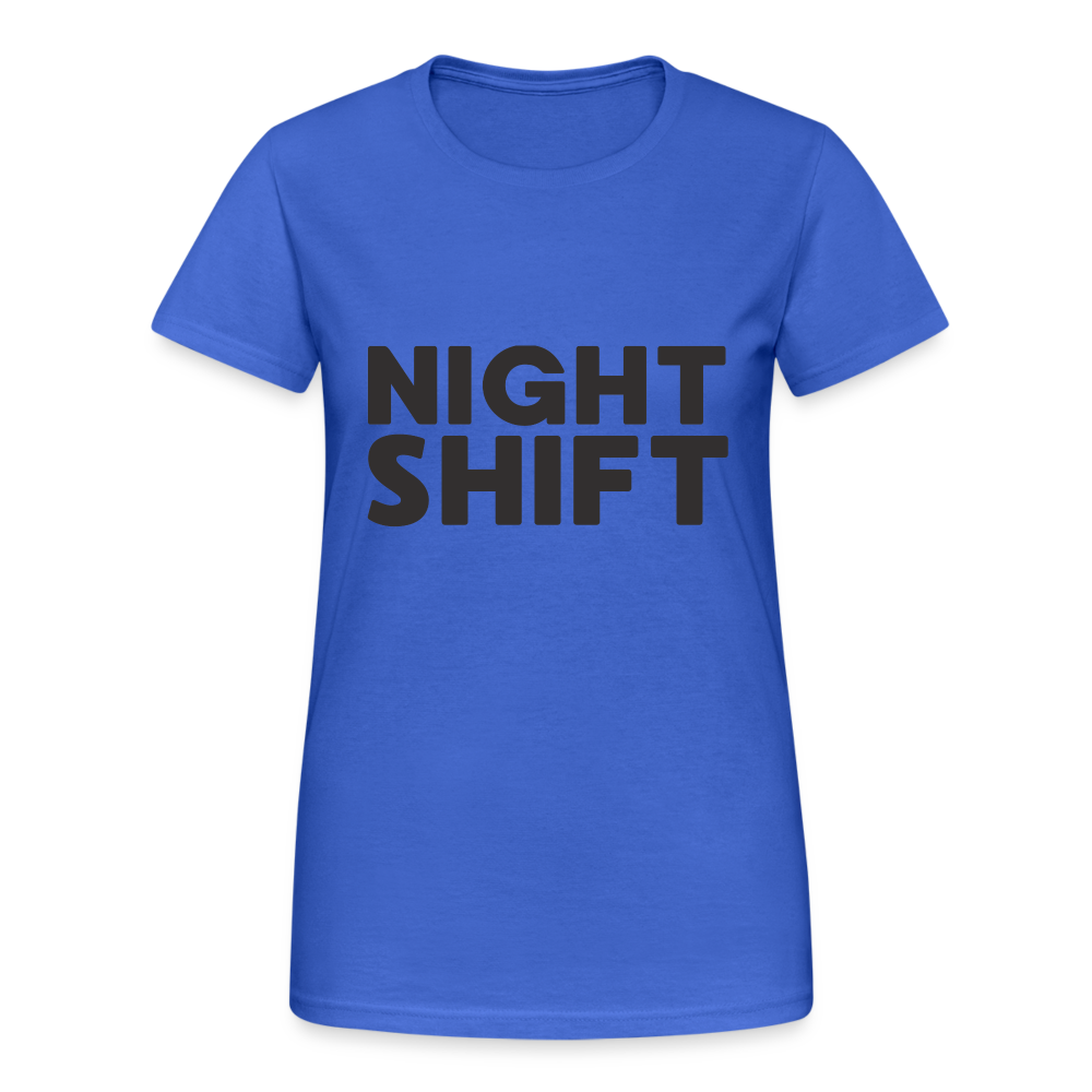 Night Shift Damen T-Shirt - Königsblau