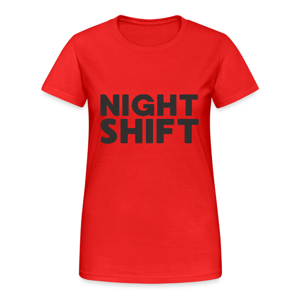 Night Shift Damen T-Shirt - Rot