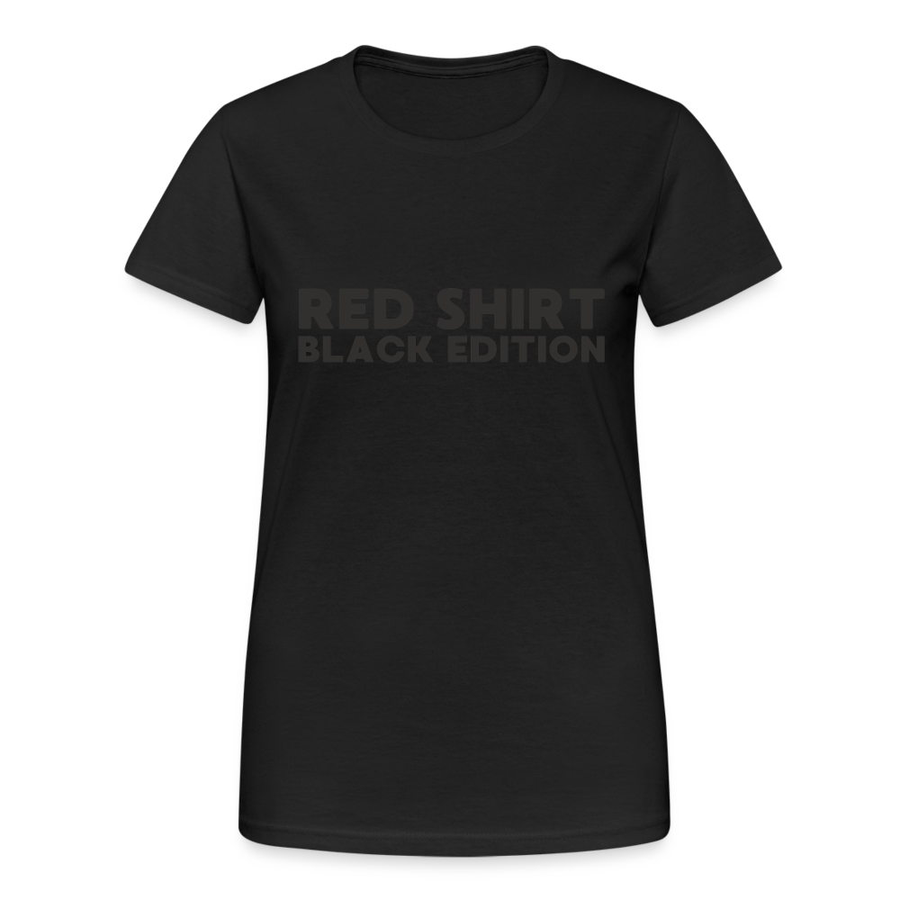 Red Shirt Black Edition Damen T-Shirt - Schwarz