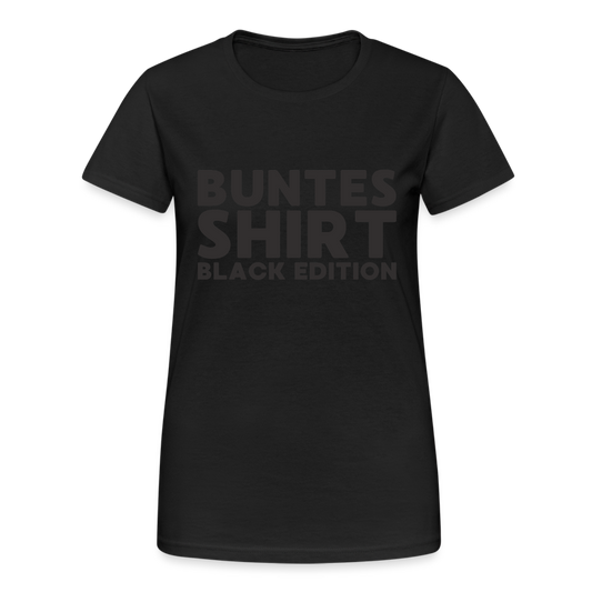 Buntes Shirt Black Edition Damen T-Shirt - Schwarz