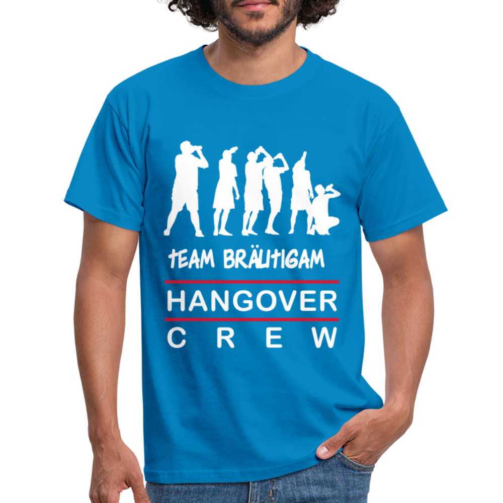JGA Team Bräutigam Herren T-Shirt - Royalblau