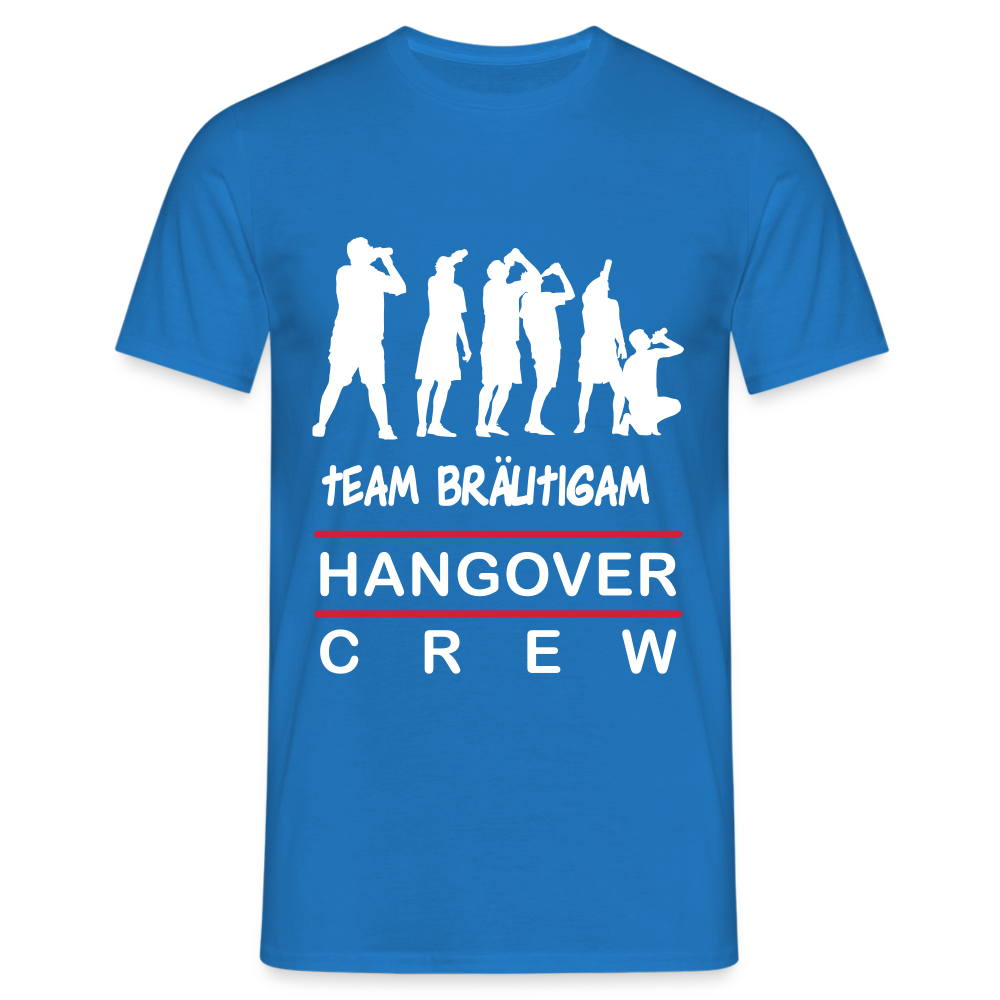 JGA Team Bräutigam Herren T-Shirt - Royalblau