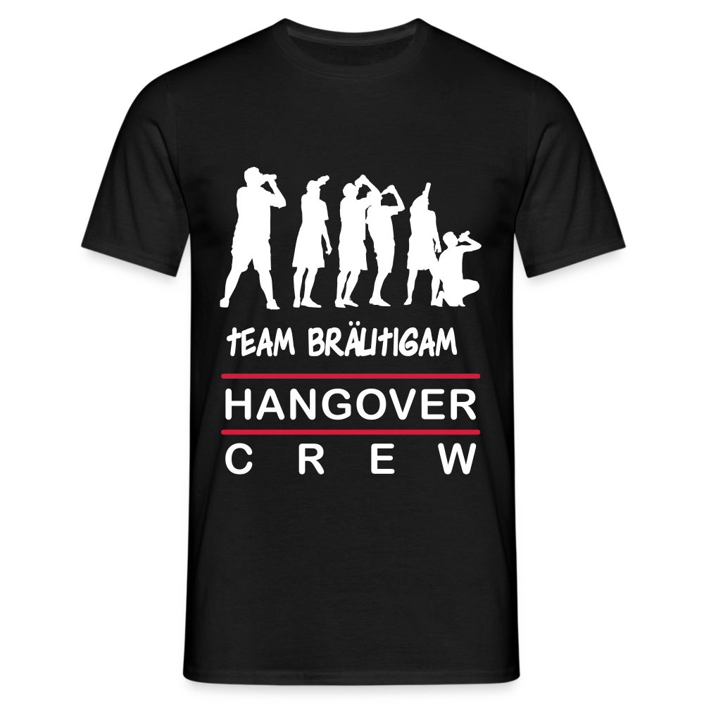 JGA Team Bräutigam Herren T-Shirt - Schwarz