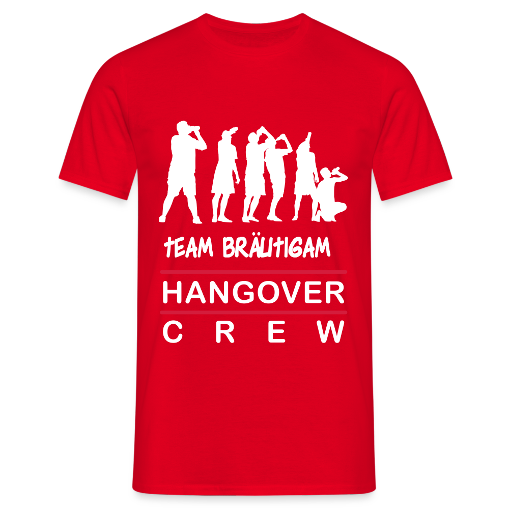 JGA Team Bräutigam Herren T-Shirt - Rot