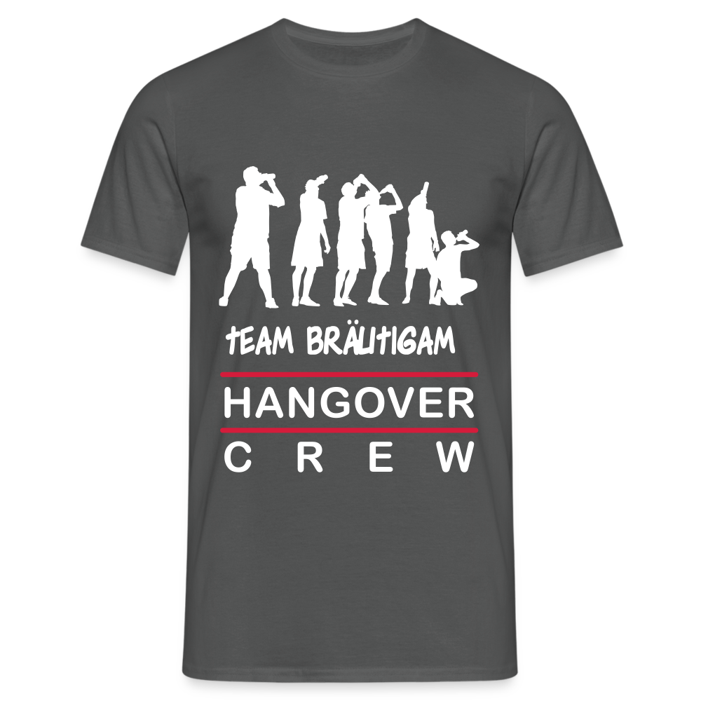 JGA Team Bräutigam Herren T-Shirt - Anthrazit