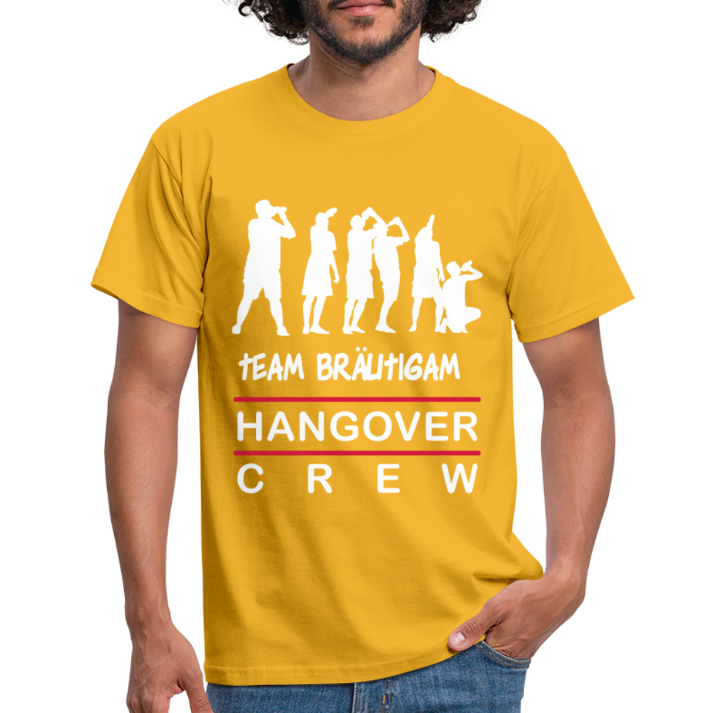 JGA Team Bräutigam Herren T-Shirt - Gelb