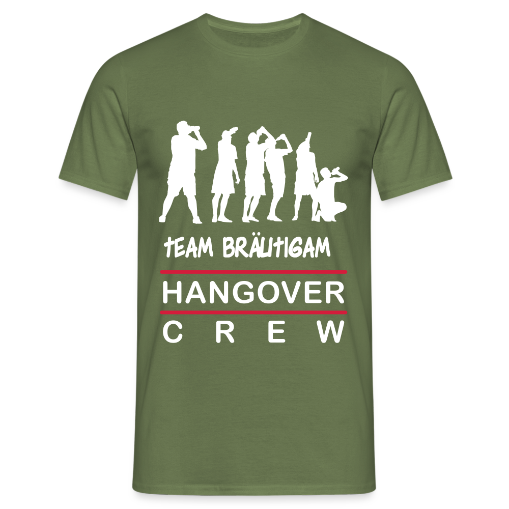 JGA Team Bräutigam Herren T-Shirt - Militärgrün